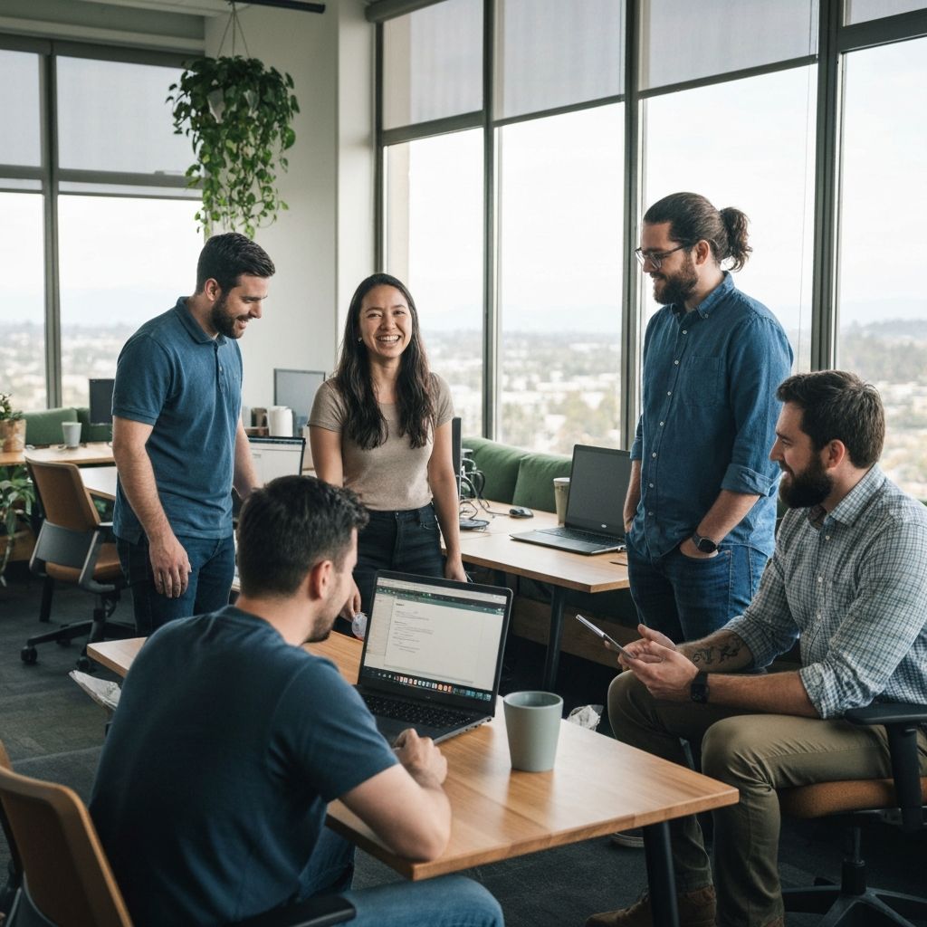 Tech team in California office